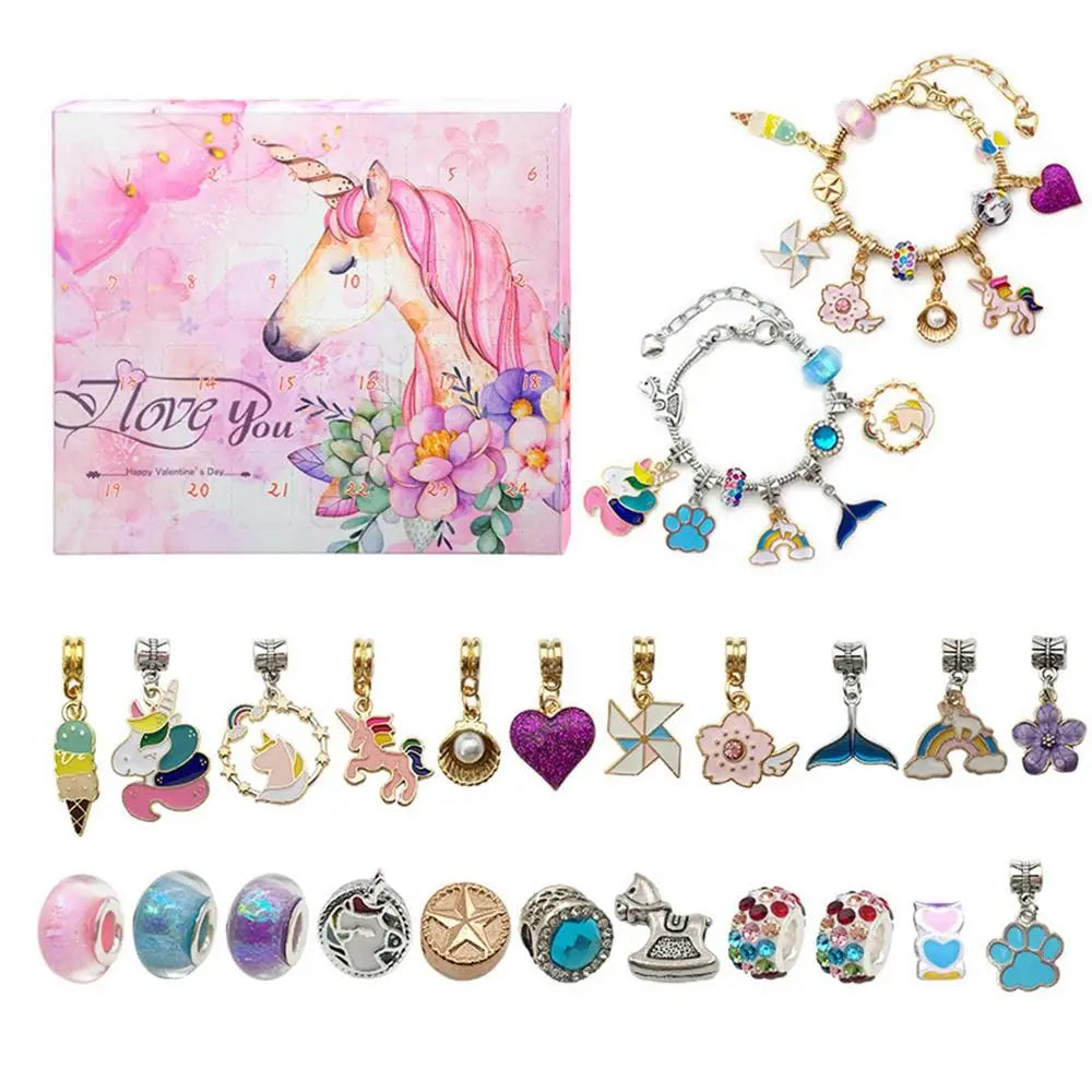 CharmCraft | Calendario dell'Avvento fai da te per realizzare braccialetti per bambini con perline creative