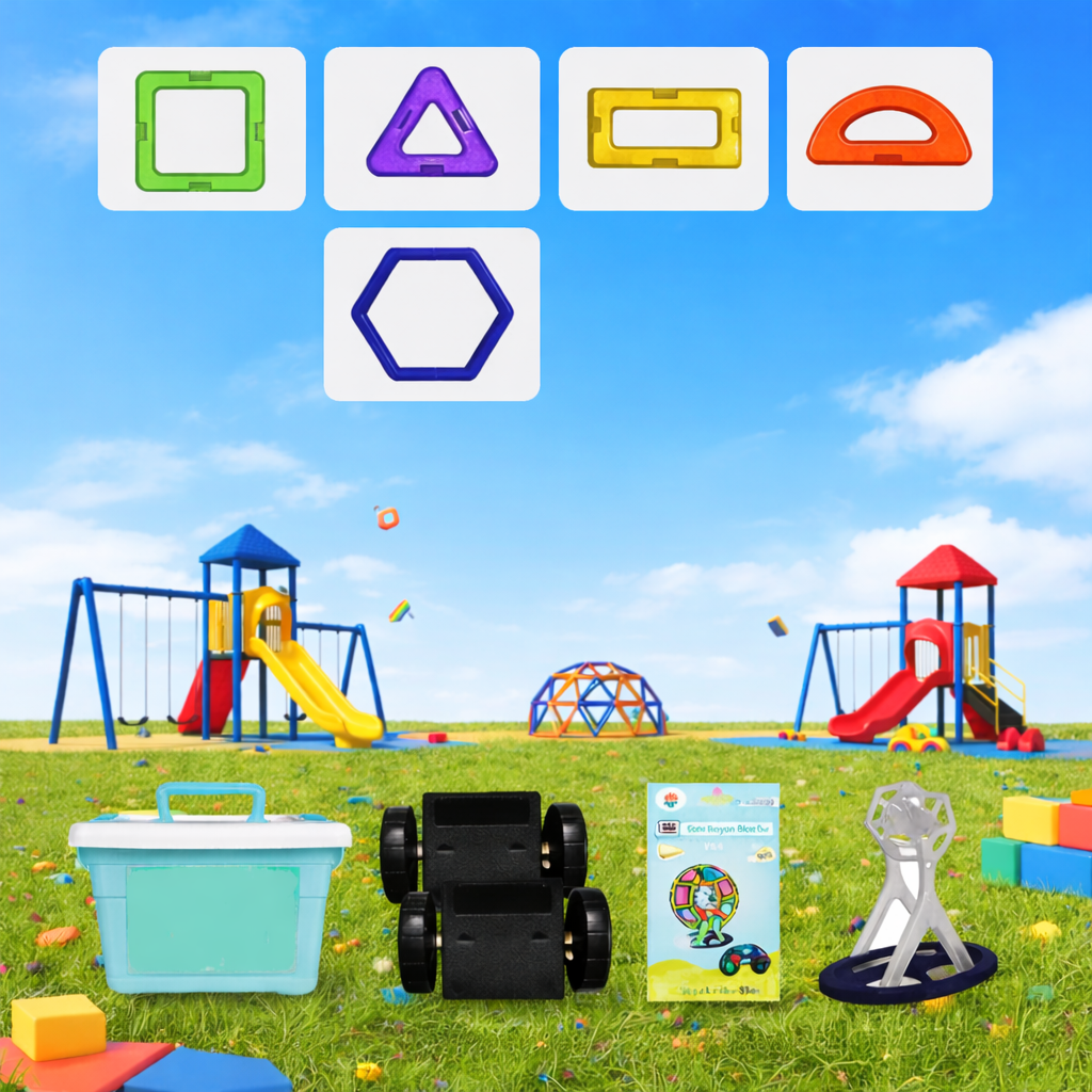 FUNNIBLOX – Set creativo di blocchi magnetici per bambini