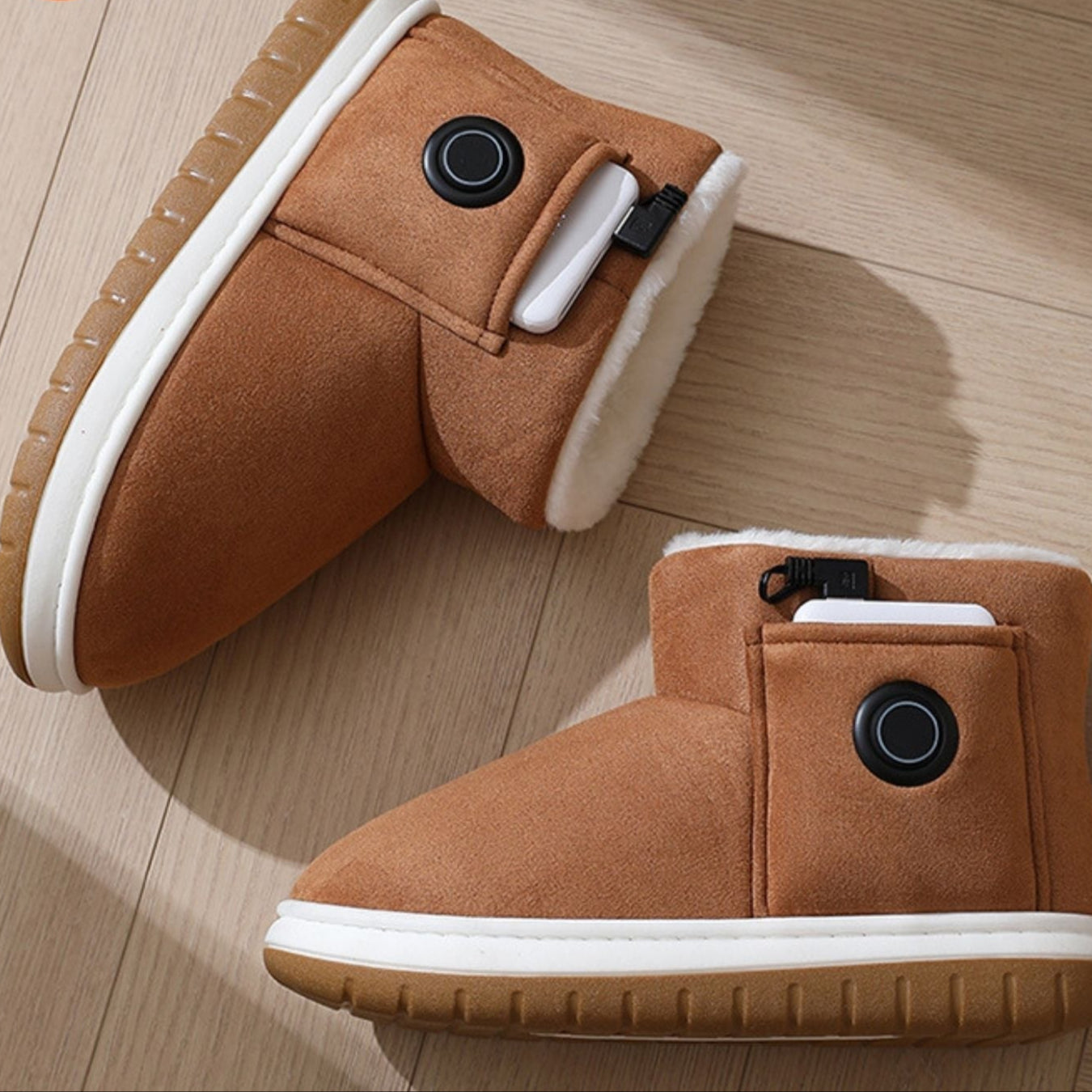 Pantofole Riscaldabili USB per Uomo e Donna – Pantofole Morbide con Controllo della Temperatura