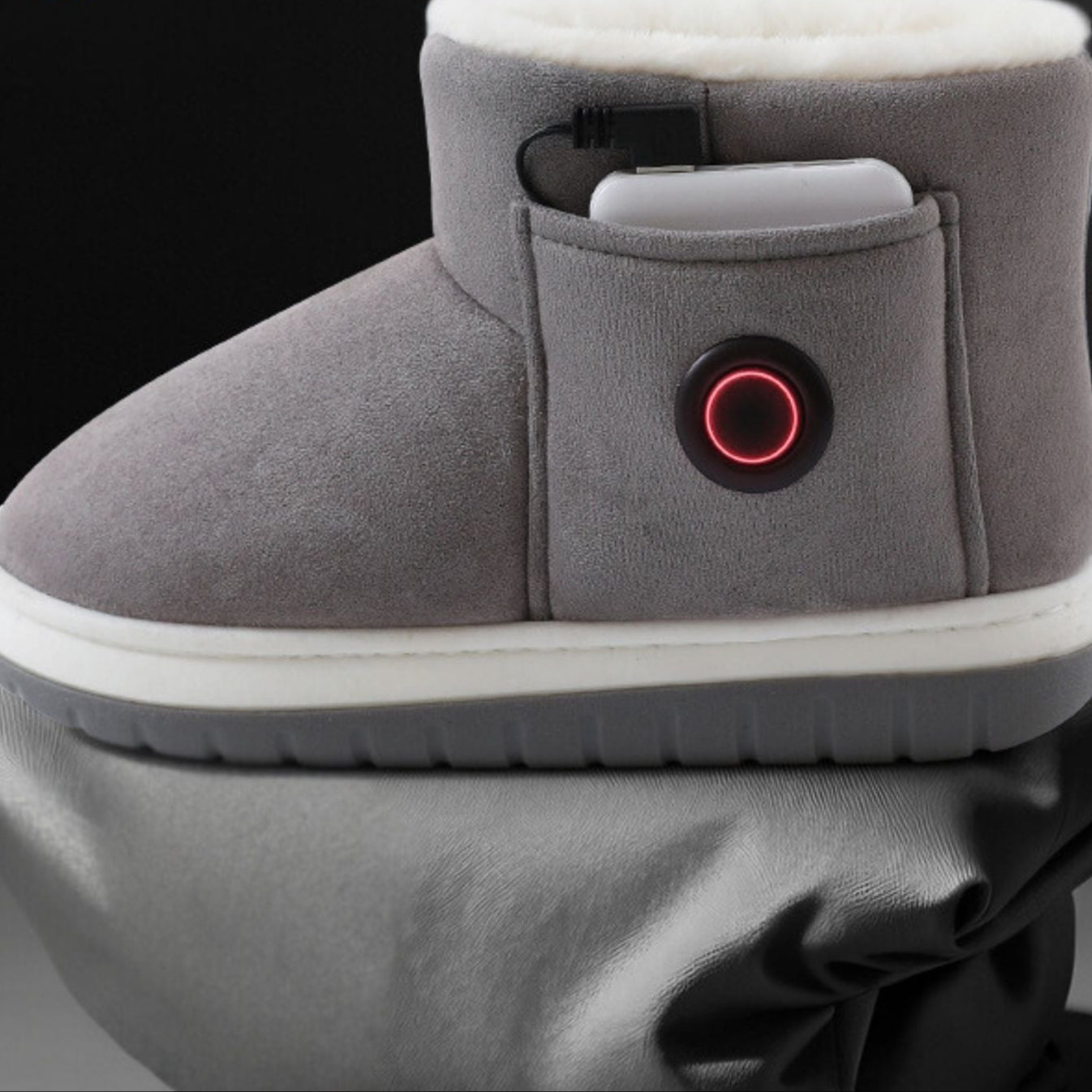 Pantofole Riscaldabili USB per Uomo e Donna – Pantofole Morbide con Controllo della Temperatura