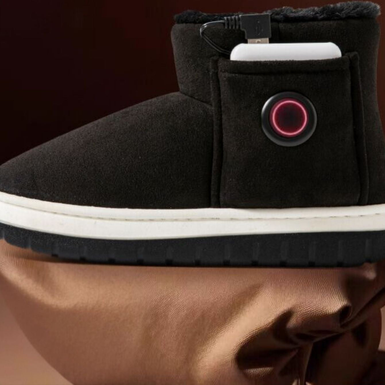 Pantofole Riscaldabili USB per Uomo e Donna – Pantofole Morbide con Controllo della Temperatura