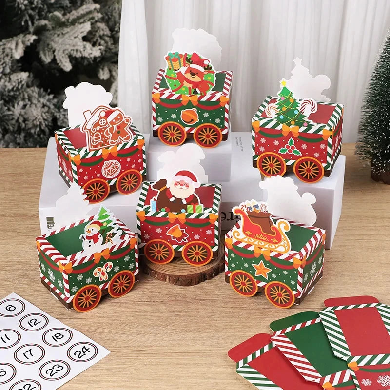 CheerfulBoxes | Calendario dell'Avvento creativo e divertente per bambini con 24 design unici