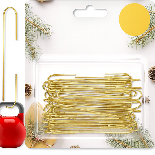 Ganci per Decorazioni Natalizie in Metallo Set Appendini per Albero di Natale