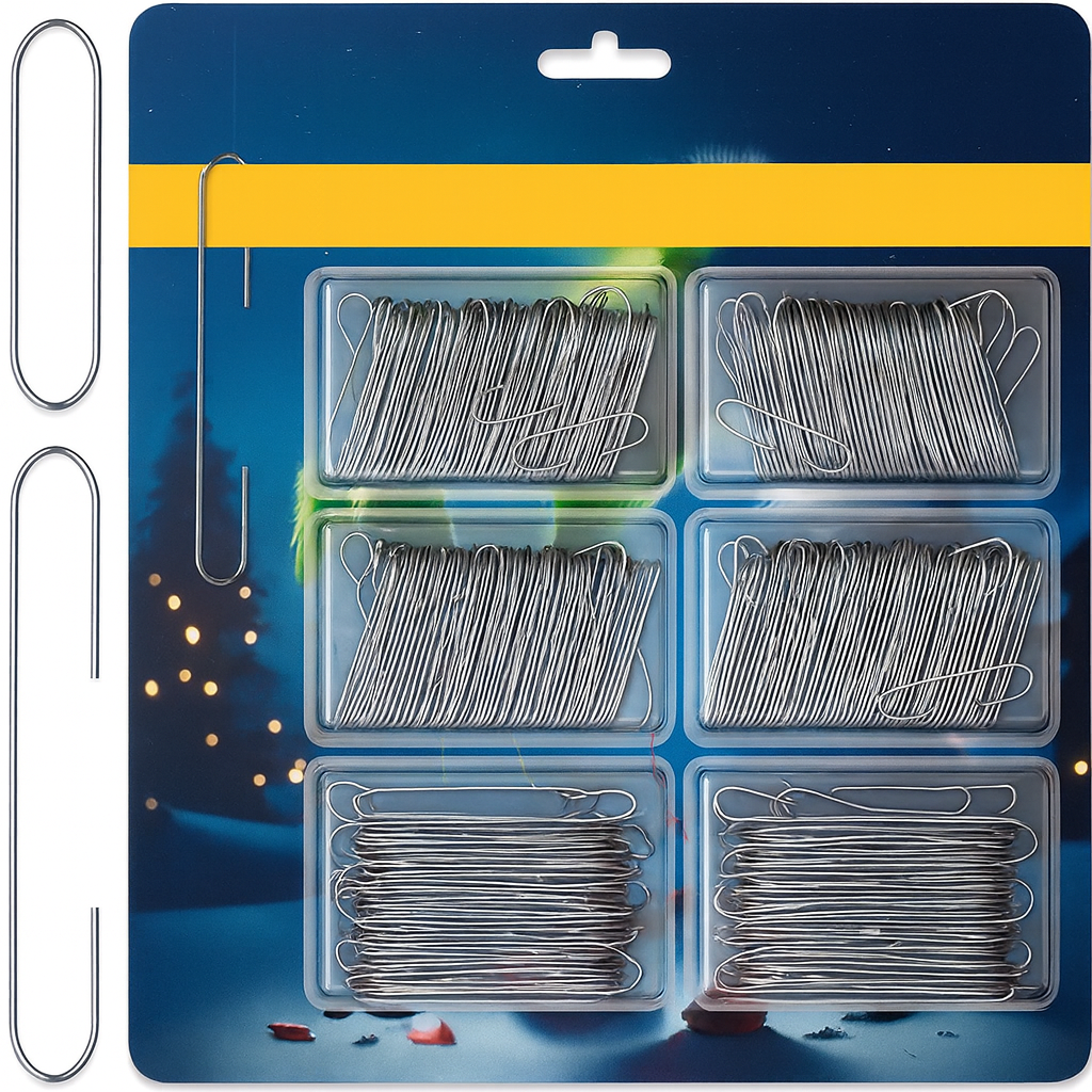 Ganci per Decorazioni Natalizie in Metallo Set Appendini per Albero di Natale