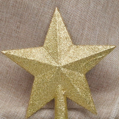 Puntale per Albero di Natale in Plastica – Stella 3D Decorativa per Cima dell’Albero
