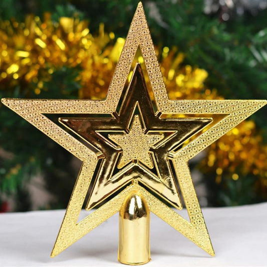 Puntale per Albero di Natale Vintage Stella Dorata – Decorazione Topper Natalizia