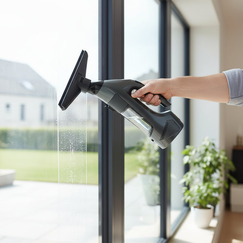 GLASSYON – Aspirapolvere elettrico senza fili per finestre con risultati senza aloni