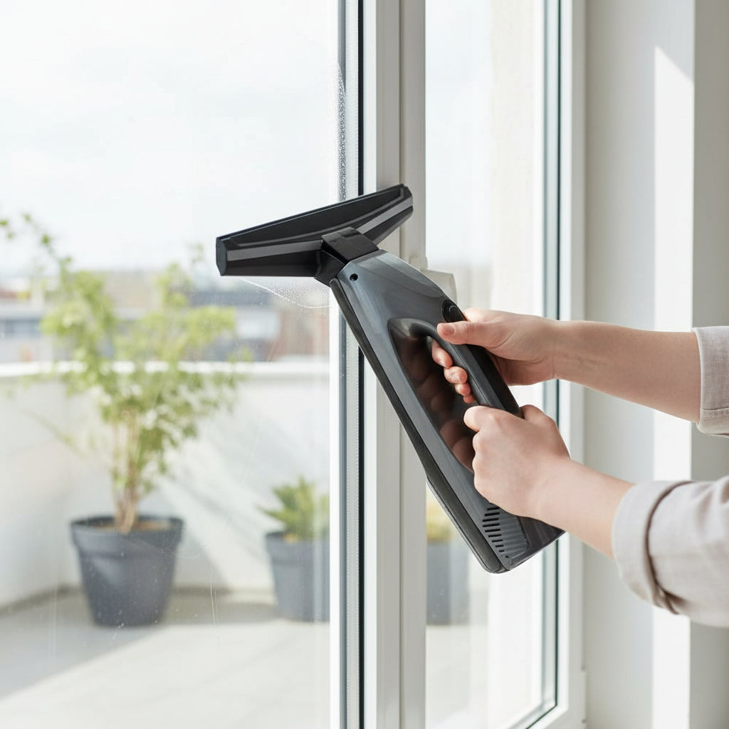 GLASSYON – Aspirapolvere elettrico senza fili per finestre con risultati senza aloni