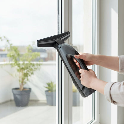 GLASSYON – Aspirapolvere elettrico senza fili per finestre con risultati senza aloni