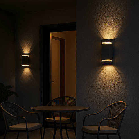 EXTERA – Lampada da parete per esterni moderna con LED impermeabile