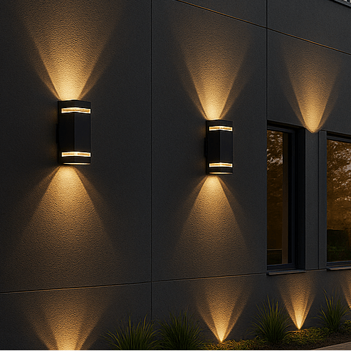 EXTERA – Lampada da parete per esterni moderna con LED impermeabile