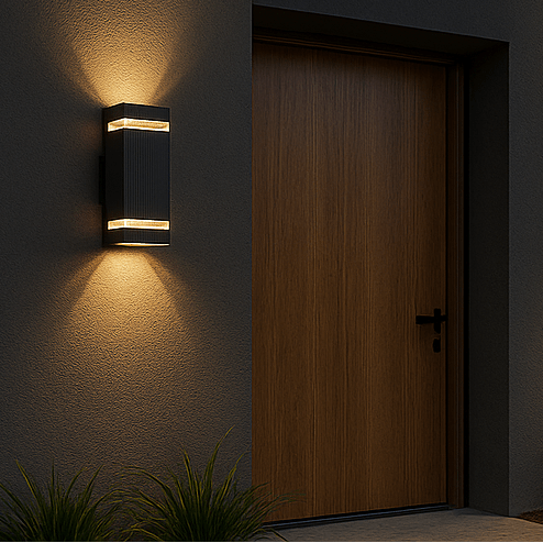 EXTERA – Lampada da parete per esterni moderna con LED impermeabile