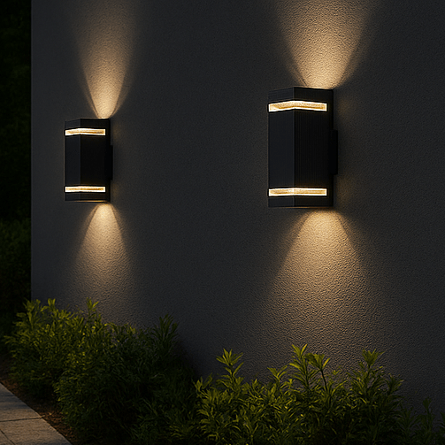 EXTERA – Lampada da parete per esterni moderna con LED impermeabile