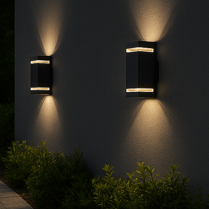 EXTERA – Lampada da parete per esterni moderna con LED impermeabile
