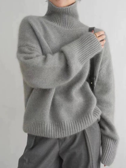 Lin - Maglione a collo alto in cashmere