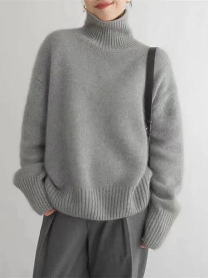 Lin - Maglione a collo alto in cashmere