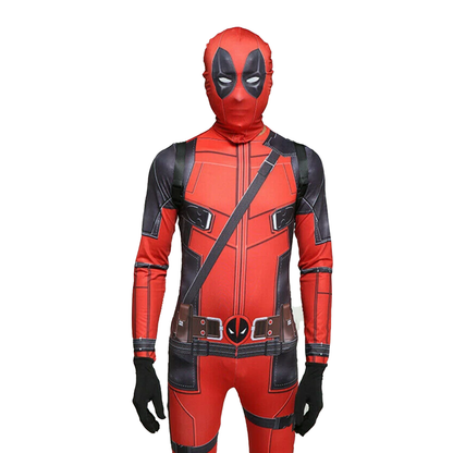 Costume di Deadpool per bambini – Tuta da cosplay per bambini – Costume per la festa del Giorno del Bambino (ispirato alla serie Marvel)