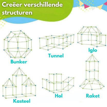 ImagiFort Builder – Set di costruzioni creativo per le avventure nella cameretta