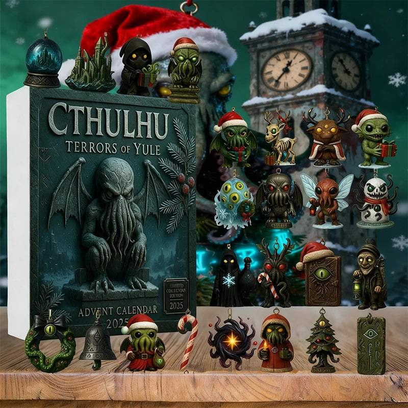 CthulhuCraft | Calendario dell'Avvento di Halloween in acrilico, unico e spaventoso, per collezionisti