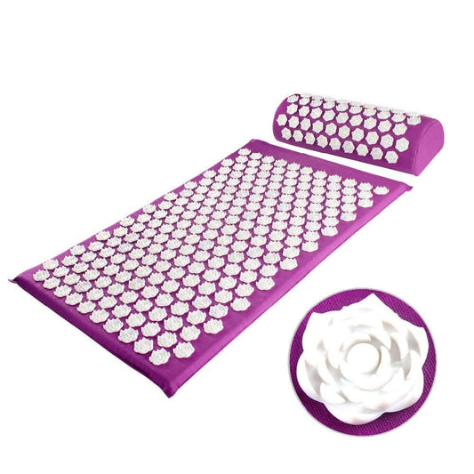 Relaxpress - Tappetino e cuscino da yoga per agopressione, sollievo naturale dal dolore e rilassamento