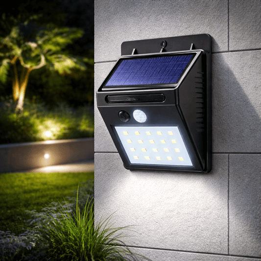 SOLARTRIGGER – Luce solare da parete con sensore di movimento per uso all'aperto