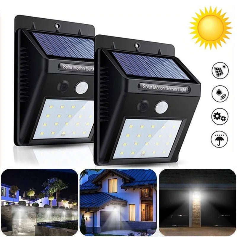 SOLARTRIGGER – Luce solare da parete con sensore di movimento per uso all'aperto
