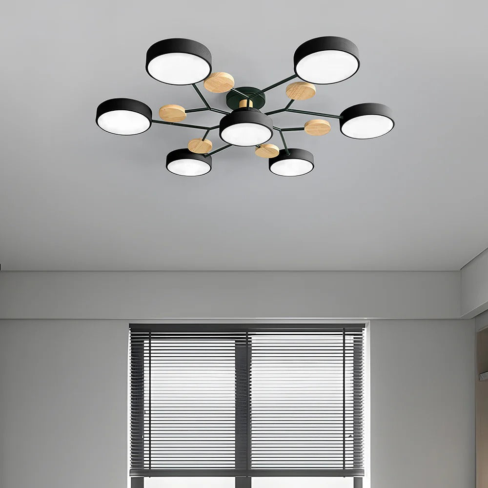 Lampadario a Soffitto Moderno a LED – Flush Mount Chandelier