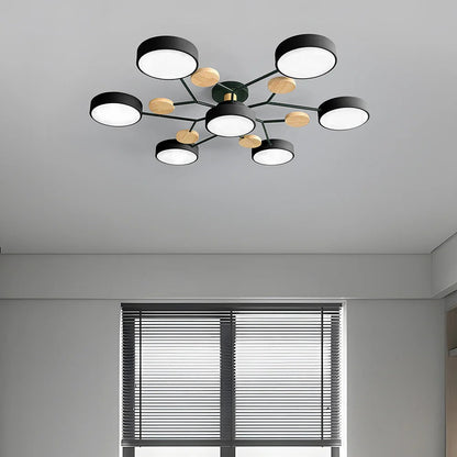 Lampadario a Soffitto Moderno a LED – Flush Mount Chandelier