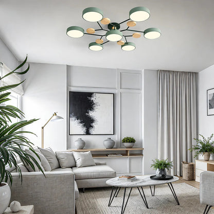 Lampadario a Soffitto Moderno a LED – Flush Mount Chandelier