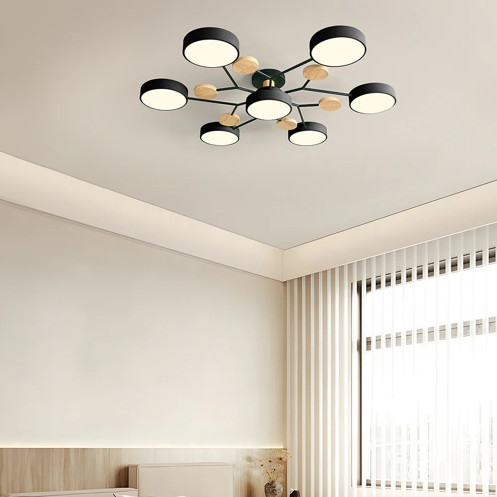 Lampadario a Soffitto Moderno a LED – Flush Mount Chandelier