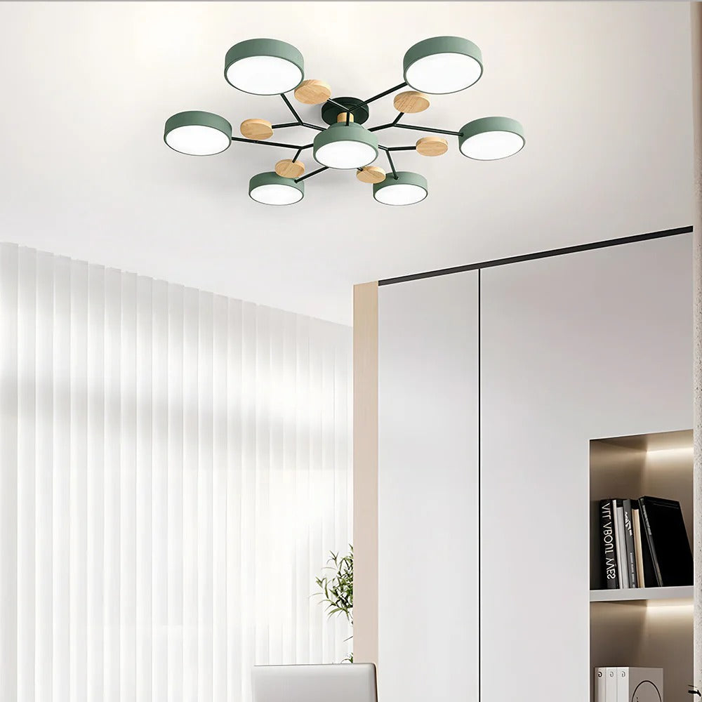 Lampadario a Soffitto Moderno a LED – Flush Mount Chandelier