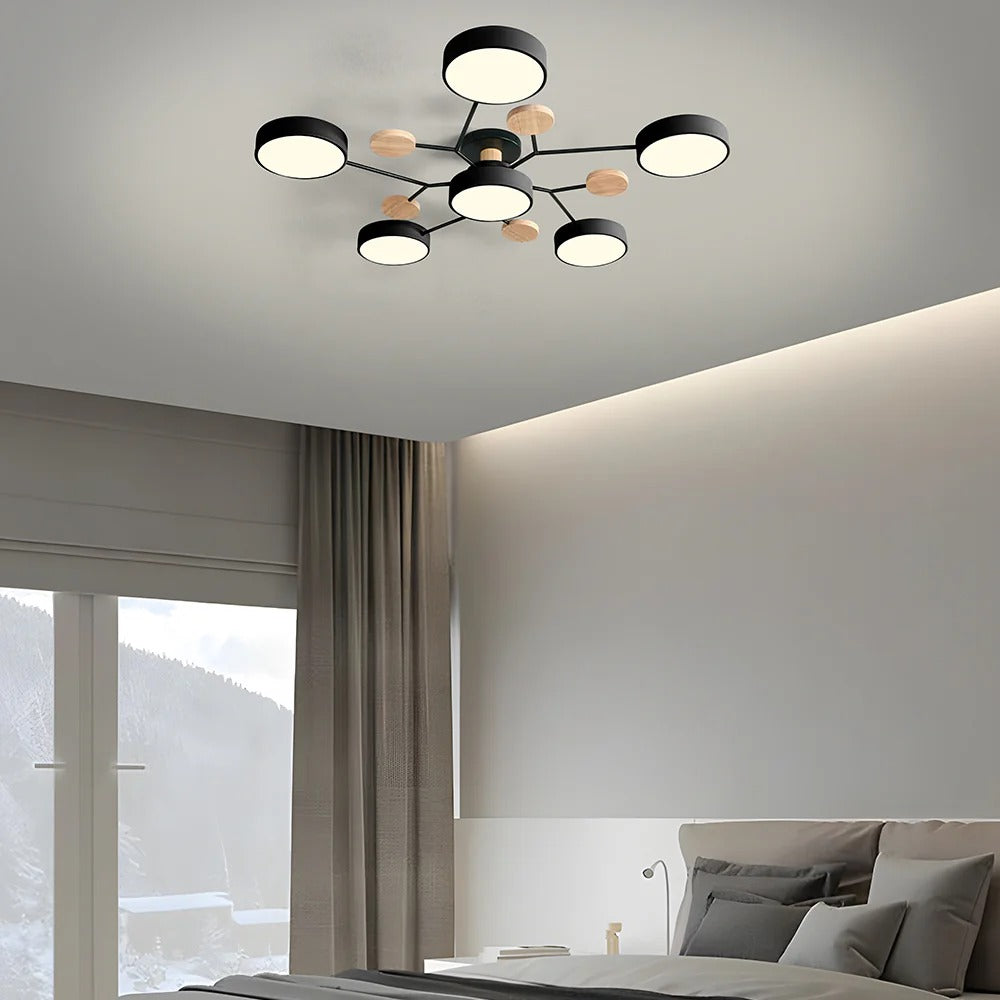 Lampadario a Soffitto Moderno a LED – Flush Mount Chandelier