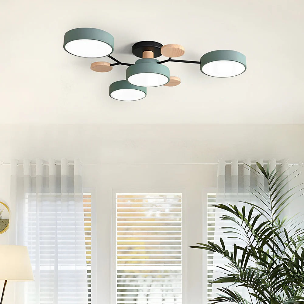 Lampadario a Soffitto Moderno a LED – Flush Mount Chandelier