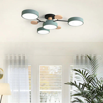 Lampadario a Soffitto Moderno a LED – Flush Mount Chandelier
