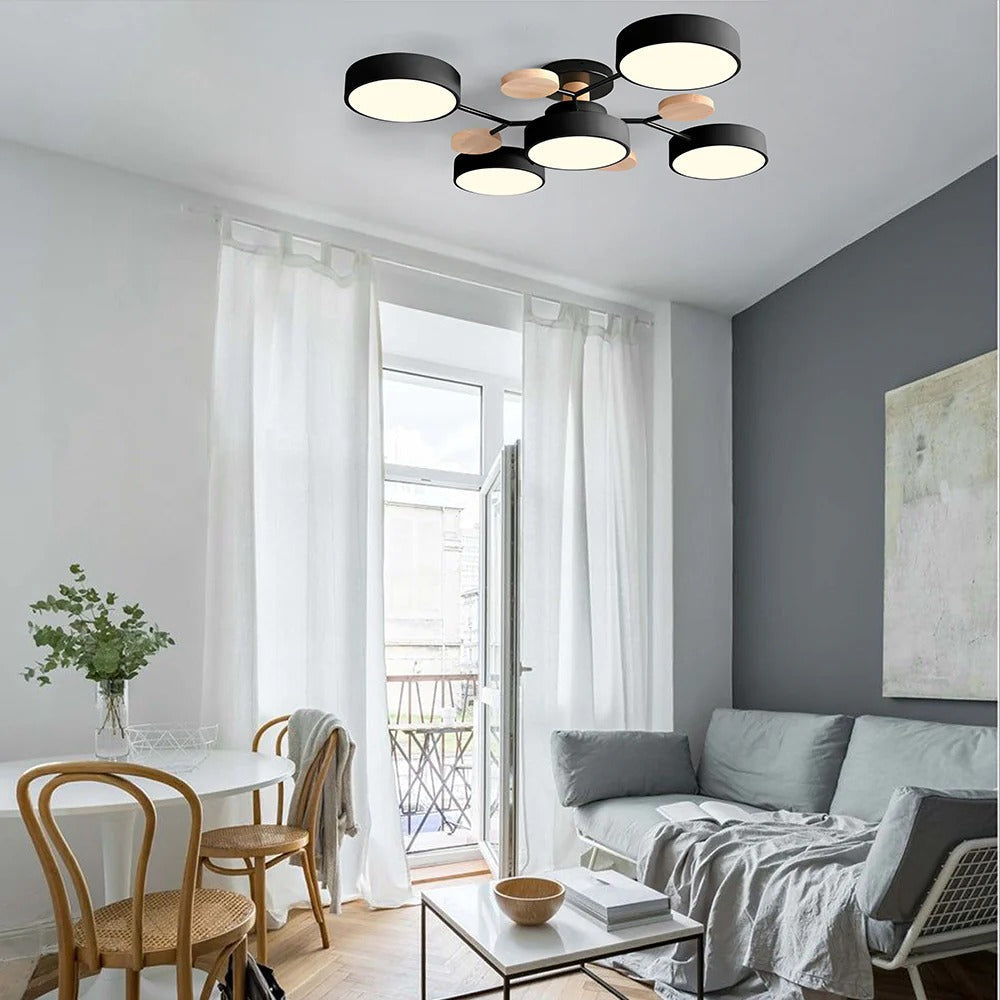 Lampadario a Soffitto Moderno a LED – Flush Mount Chandelier