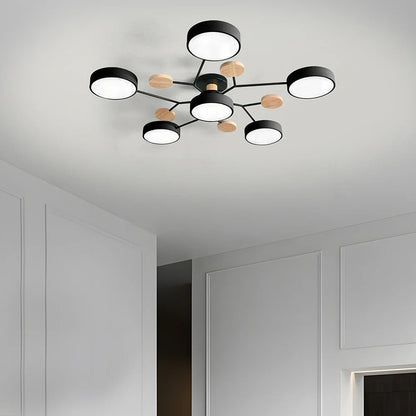 Lampadario a Soffitto Moderno a LED – Flush Mount Chandelier