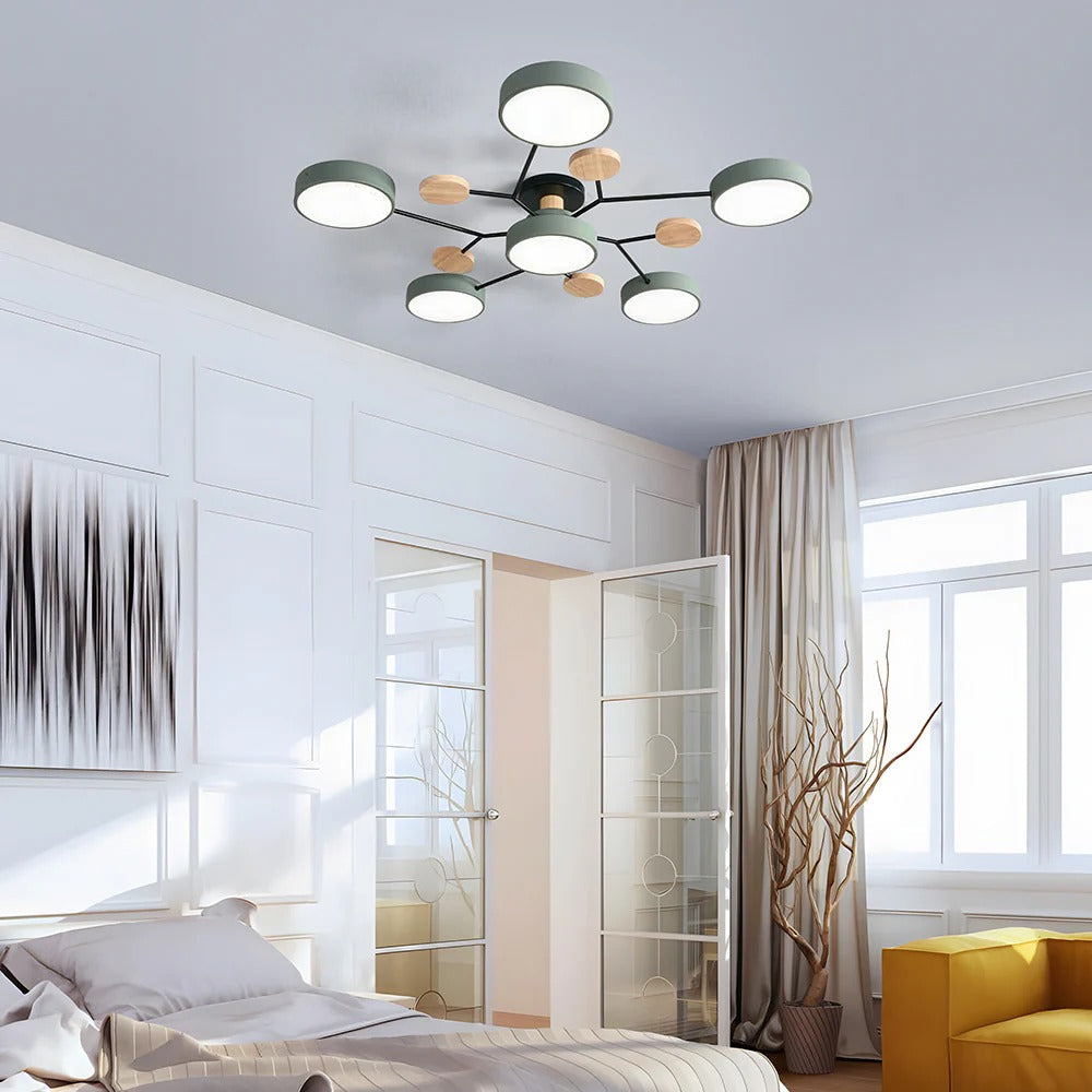 Lampadario a Soffitto Moderno a LED – Flush Mount Chandelier