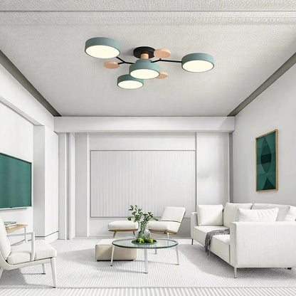 Lampadario a Soffitto Moderno a LED – Flush Mount Chandelier
