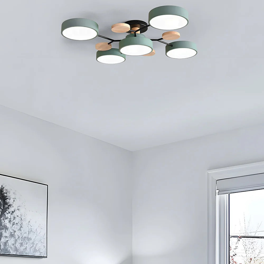 Lampadario a Soffitto Moderno a LED – Flush Mount Chandelier