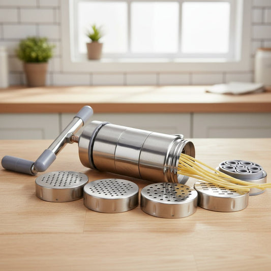 PASTAMAX – Macchina per pasta manuale in acciaio inox con 5 formati