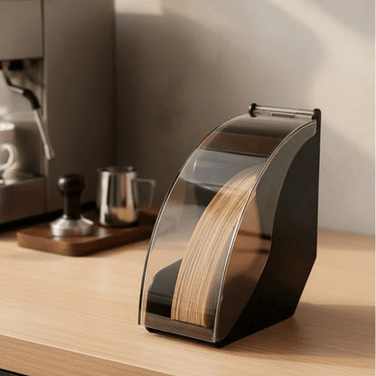 BARISTYLE – Porta-filtro moderno per caffè per pour-over con coperchio in acrilico