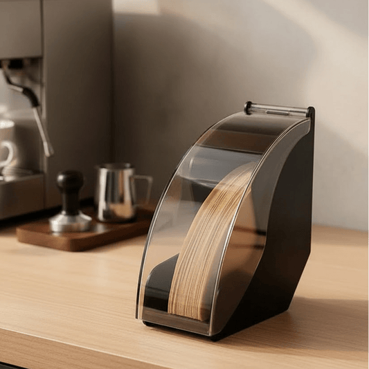 BARISTYLE – Porta-filtro moderno per caffè per pour-over con coperchio in acrilico