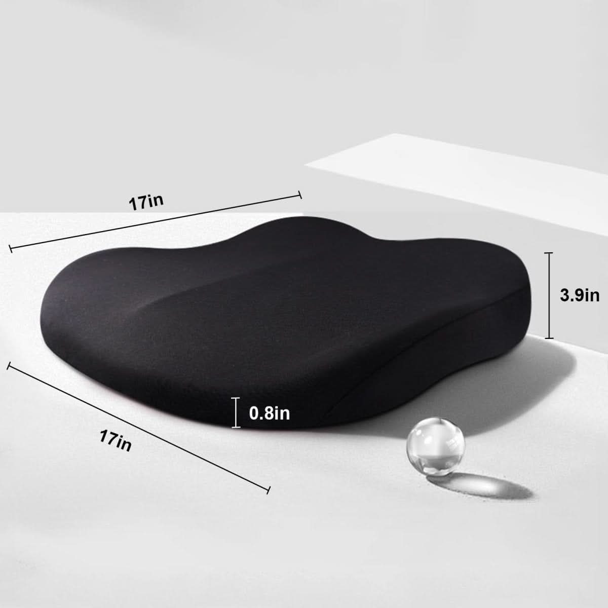 VIEWBOOST – Cuscino Ergonomico per Sedile dell'Auto per una Migliore Visibilità e Comfort