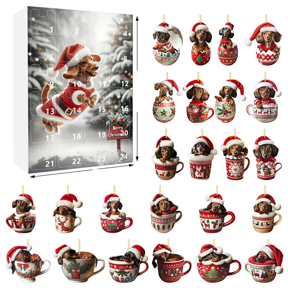 DachshundJoy | Calendario dell'Avvento stravagante per gli amanti dei cani con simpatiche sorprese quotidiane