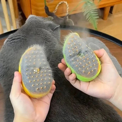 PETSTEAM - Spazzola a vapore per animali domestici per una cura delicata del pelo