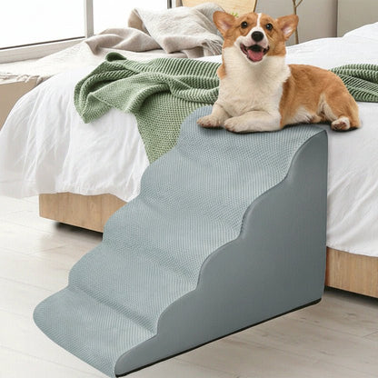 SOFTPAW SCALINI – Rampa per cani imbottita a 5 gradini con copertura lavabile