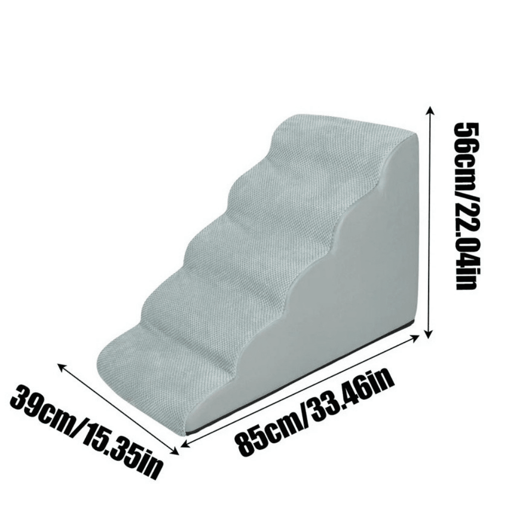 SOFTPAW SCALINI – Rampa per cani imbottita a 5 gradini con copertura lavabile