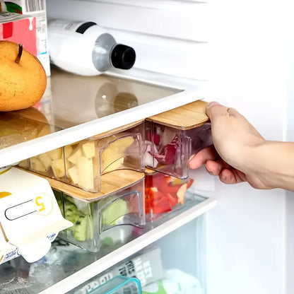 SLICEECO – Tagliere ecologico in bambù con lame intercambiabili e ciotole di conservazione