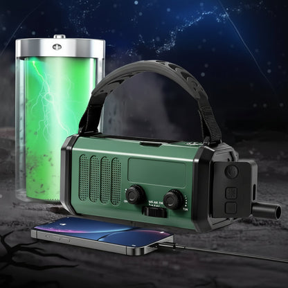 EcoPower Radio di Emergenza – radio di emergenza tutto-in-uno con torcia e funzione di ricarica USB