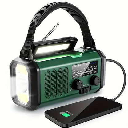 EcoPower Radio di Emergenza – radio di emergenza tutto-in-uno con torcia e funzione di ricarica USB